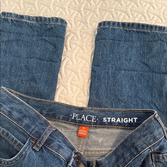 Childrens Place Classic Straight Blue Jeans Size 10 - Picture 2 of 3